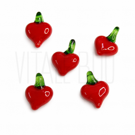 Pendente Coração em Vidro Mura...